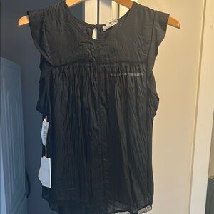 NWT Wilfred Elegant Black Sleeveless Top